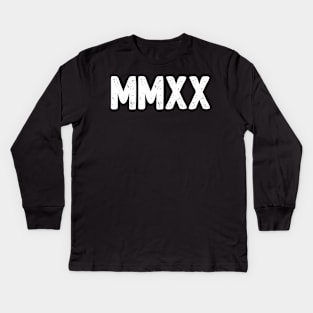 Happy New Year 2020 MMXX Kids Long Sleeve T-Shirt